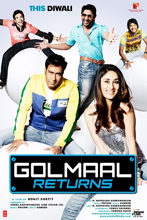  Golmaal Returns (2008) Hindi Full Movie 480p [360MB] | 720p [1.2GB] | 1080p [3.8GB]